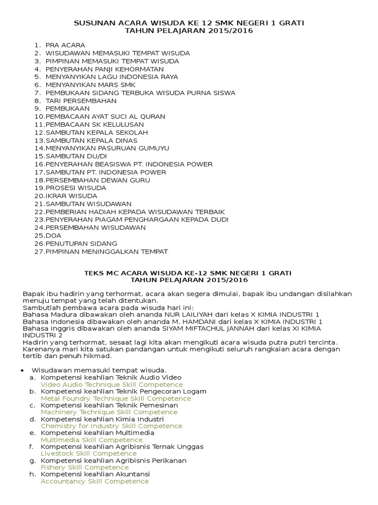 The Romp Family 15 Trend Terbaru Contoh Teks Mc Acara Natal