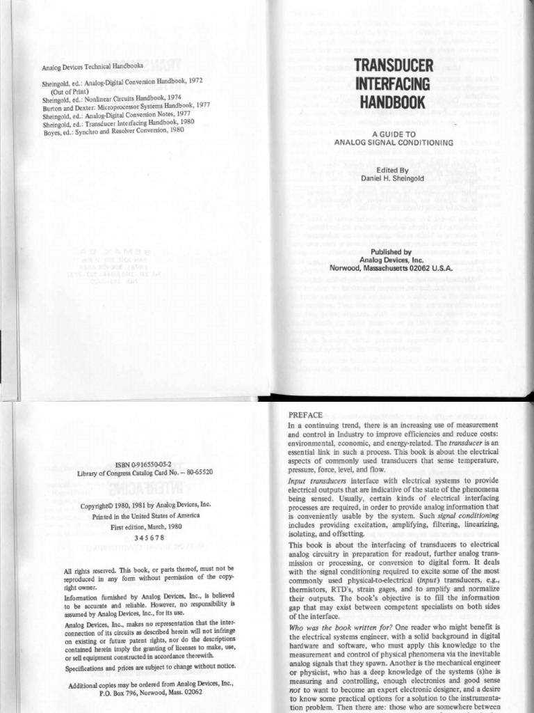 Transducer Interfacing Handbook PDF PDF
