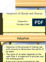 Valuation of Bonds and Shares: Prepared by Priyanka Gohil