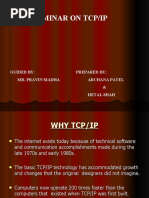 Seminar On Tcp/Ip: Guided By: Prepared By: Mr. Pravin Madha Archana Patel & Hetal Shah