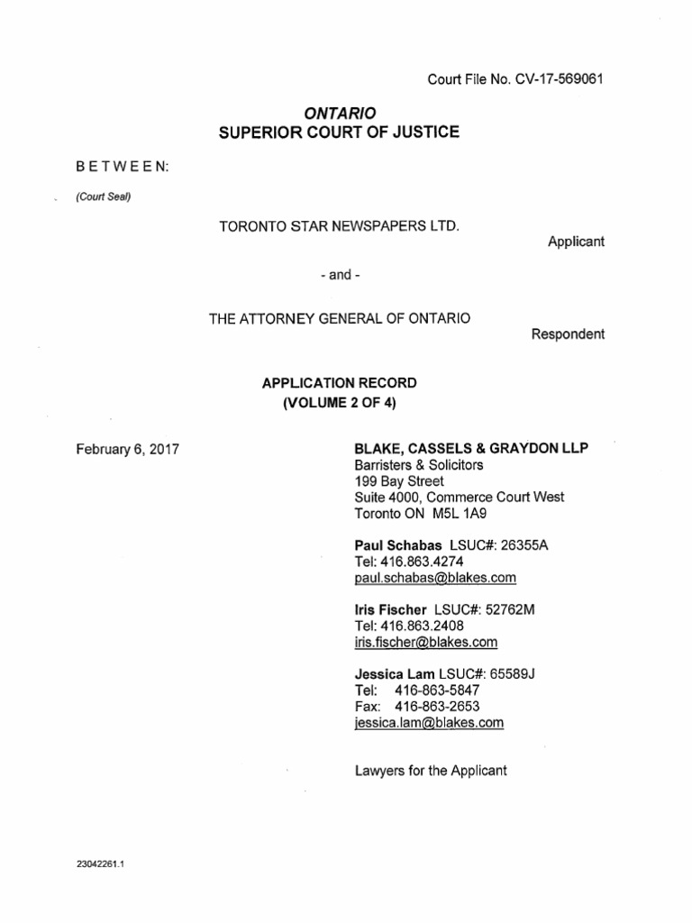 Application Record - Volume 2 of 4 (Part 1 of 2) | PDF