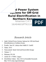 Hybrid Power System Options for Off-Grid Rural Electrification