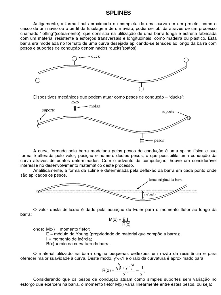 Splines PDF | PDF | Derivado | Função (Matemática)