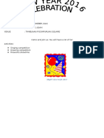 Date: 31 Decemeber 2016 Time: 8:00PM - 1:00AM Venue: Tambunan Pisompuruan Square