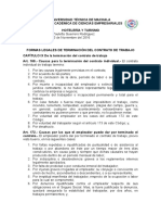 Formas Legales de Terminación Del Contrato de Trabajo