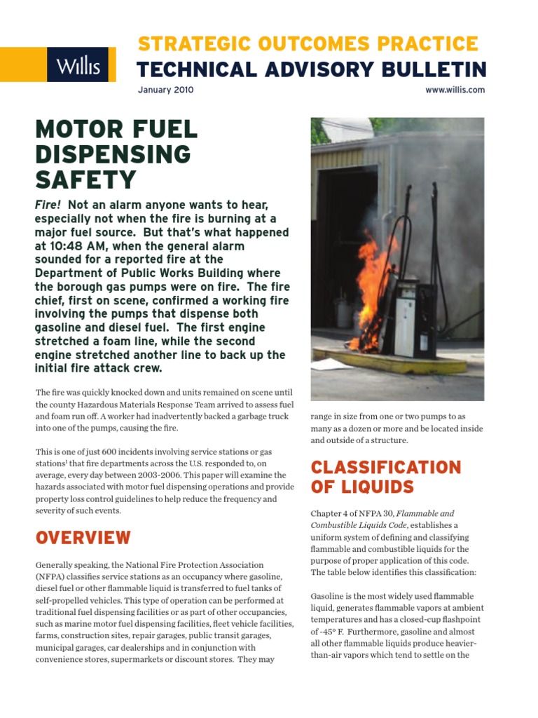 Motor Fuel Dispensing Safety PDF | PDF | Filling Station | Gasoline