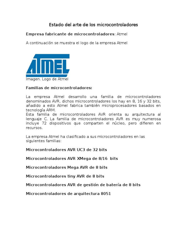 Tarea 1 Atme Micro Toshiba Philips | PDF | Microcontrolador | Poco