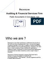 Dayarayan Auditing & Financial Services Firm: Public Accountants & Consultants Iran