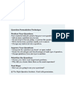 Question Formulation Technique