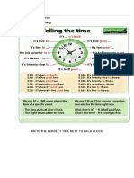 How to Write the Correct Time Next to Clocks