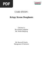 Download Krispy Kreme Case Study by Christine Yang Lu SN338731492 doc pdf