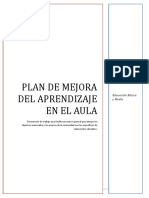 Modelo de Plan de Mejora