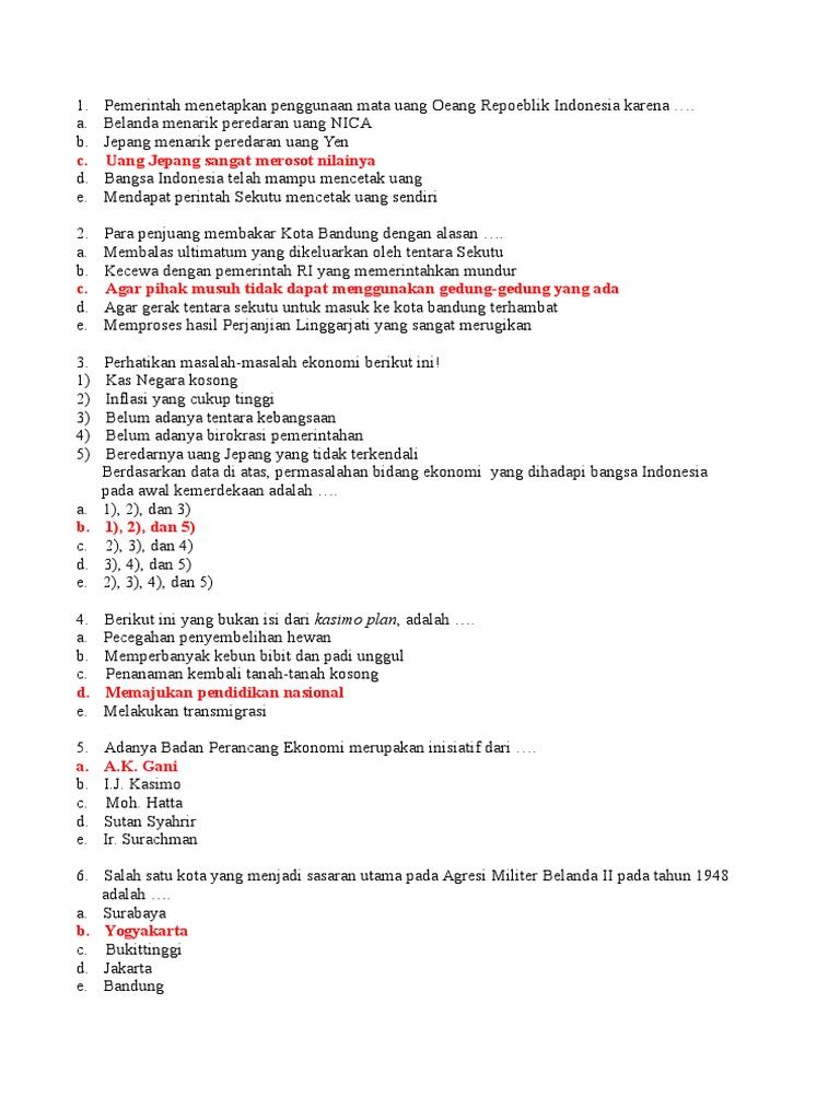 Soal Sejarah Peminatan Kls 12 Ipa Ips