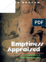 David Burton Emptiness Appraised a Critical Study of Nagarjunas Philosophy indo Eenglai