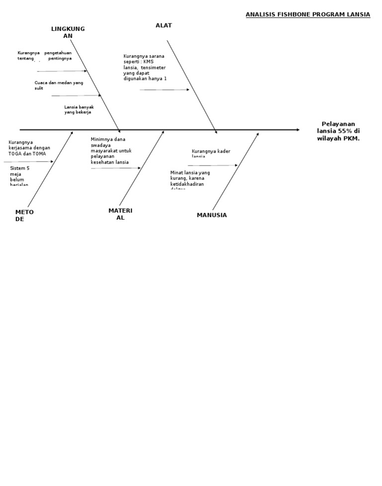 Analisis Fishbone Program Kesehatan Lansia | PDF