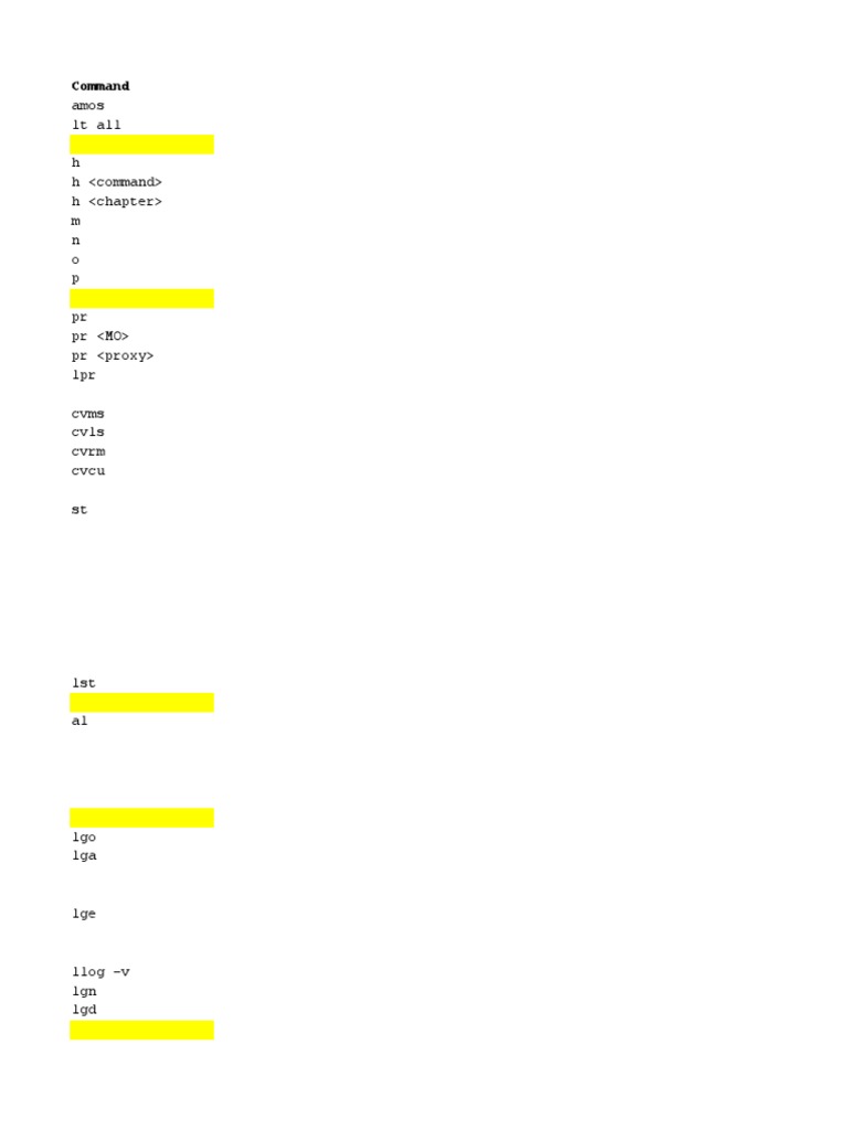 AMOS Commands | Download Free PDF | Computing | Software