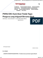 PWNU DKI - Kami Akan Tindak Tegas Pengurus Yang Istigasah Bersama PDF