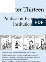 Chapter Thirteen: Political & Economic Institutions
