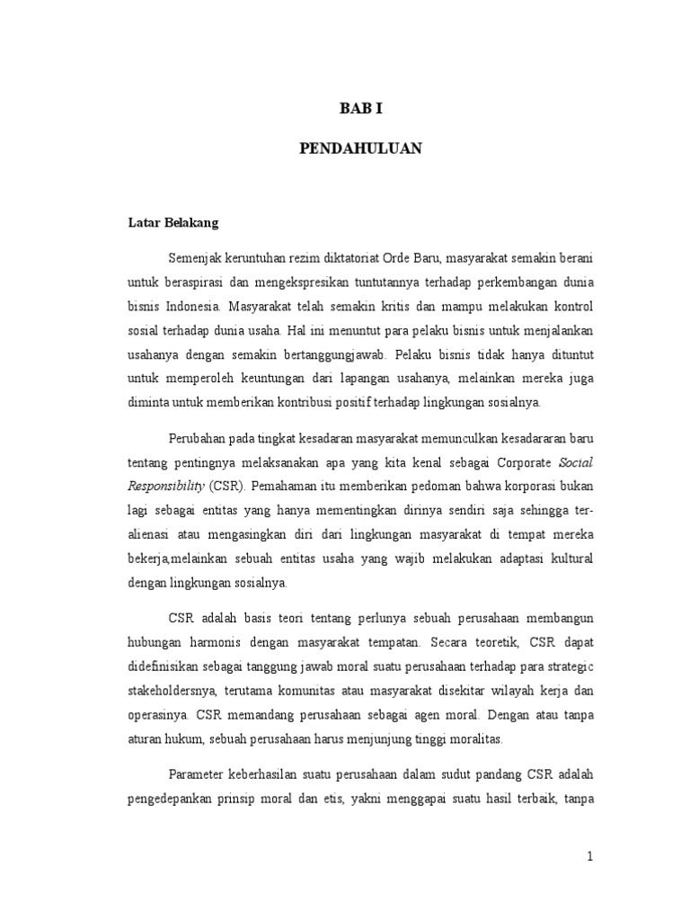 Tanggungjawab Sosial Perusahaan