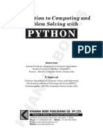 Introduction To Computing and Problem Solving With Python.