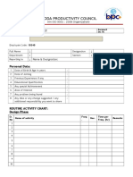 Routine Activity Sheet