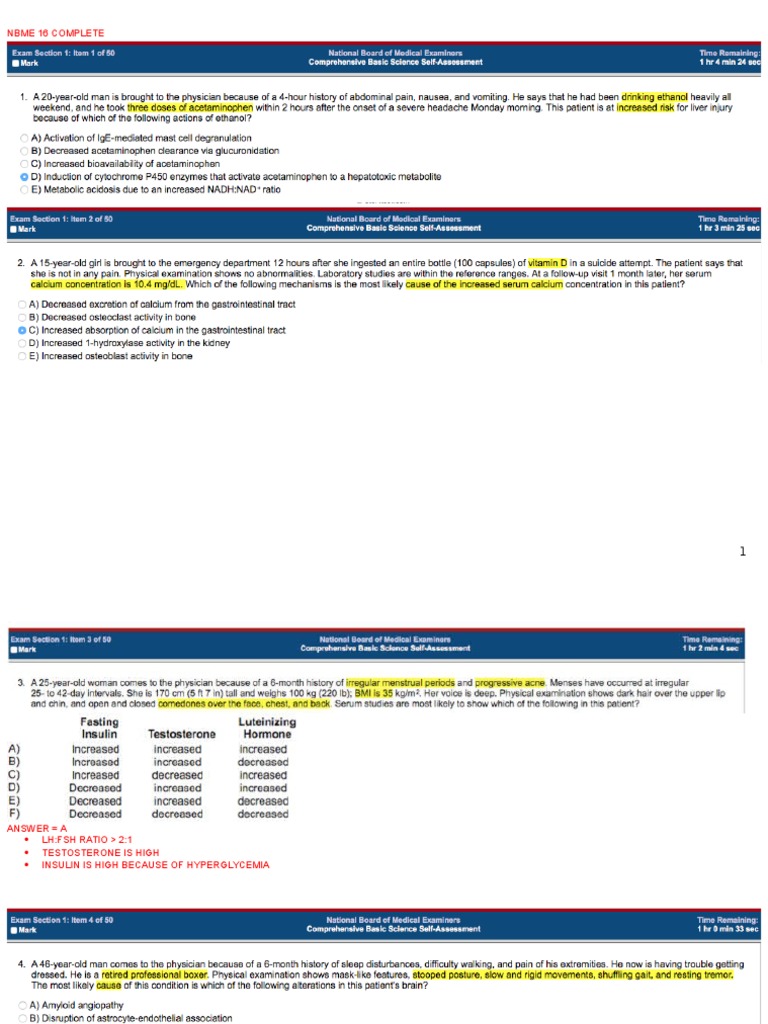 NBME 16 Complete PDF | PDF | Ubiquitin | Kidney