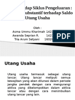 Audit Terhadap Siklus Pengeluaran-Pengujian Substantif Terhadap Saldo Utang Usaha