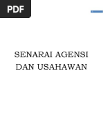 Senarai Agensi Dan Usahawan