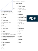 Kunci Jawaban Ular Tangga Matematika