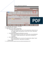 Steps to Discard Distribution Line