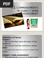 Subject Verb Agreement