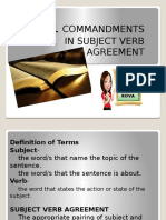 Subject Verb Agreement