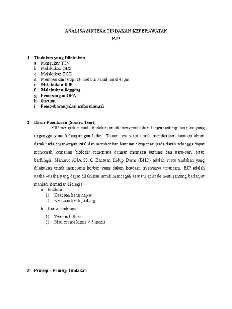 Panduan RJP untuk Mahasiswa Keperawatan | PDF | Sains & Matematika