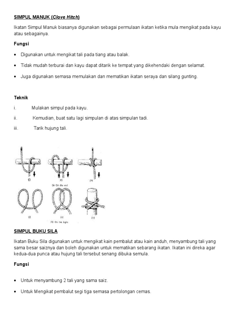 Simpul Manuk (Clove Hitch PDF