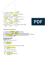 Pre-Int Tests Module 