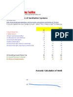 Acoustic Calculation of Ventilation Systems