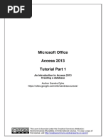 Sandra Access 2013 Tutorial Part 1