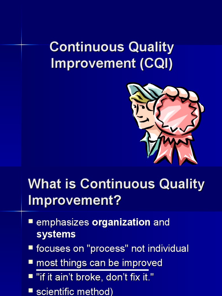 Continuous Quality Improvement (CQI) PDF