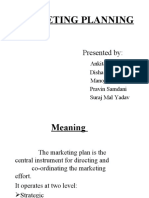 Marketing Planning: Presented by