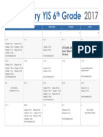 6th Grade Feb Calendar