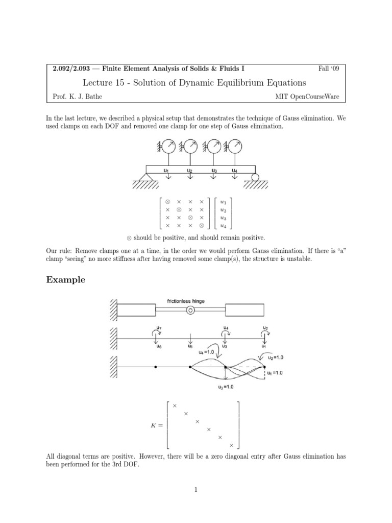 MIT2 092F09 Lec15 PDF | PDF | Eigenvalues And Eigenvectors ...