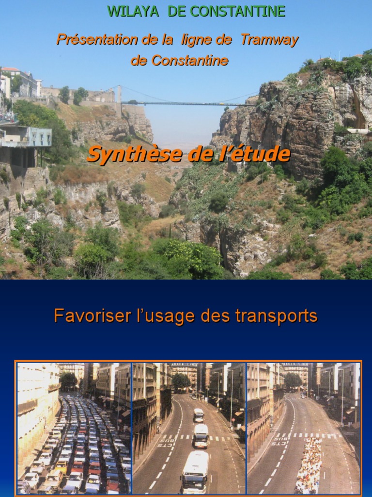 Ligne de Tramway de Constantine | PDF | Tramway | Transport ferroviaire ...