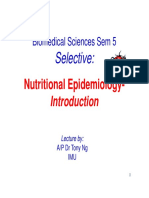 Microsoft PowerPoint - SELECTIVE BiomedSc 2014 Intro Nutritional Epidemiology (Compatibility Mode)