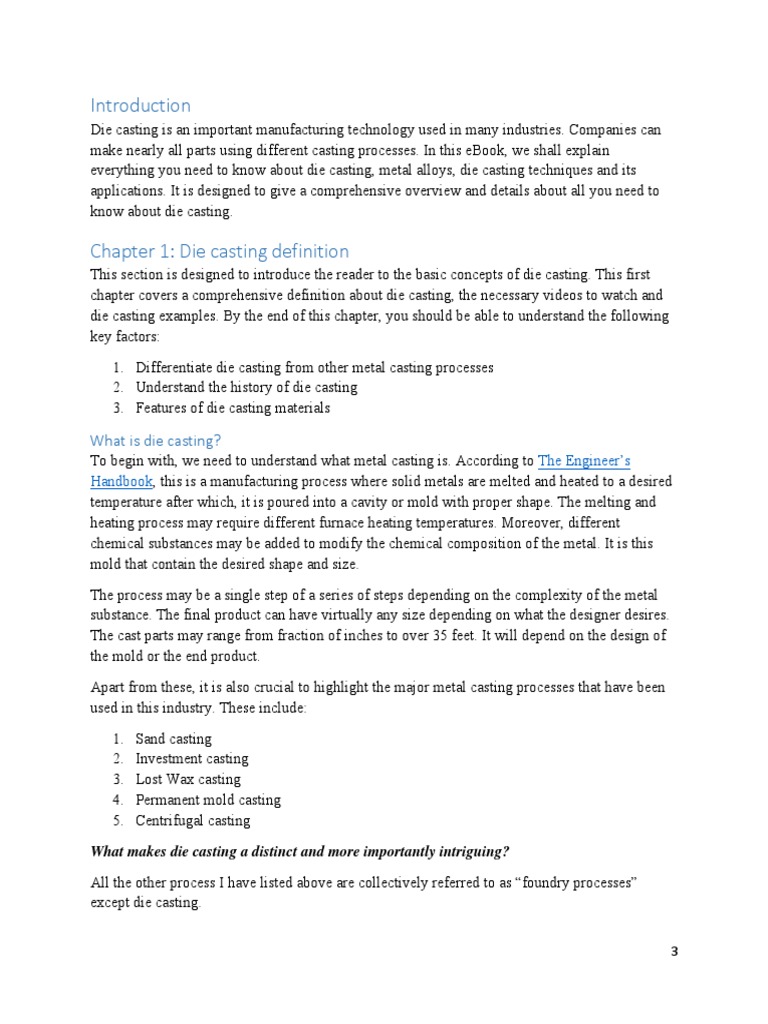 HandBook Die Casting2 PDF Casting (Metalworking) Casting