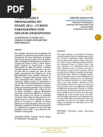 Enade 2012 para os cursos de Publicidade e Propaganda