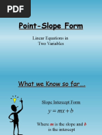 Point Slope Powerpoint