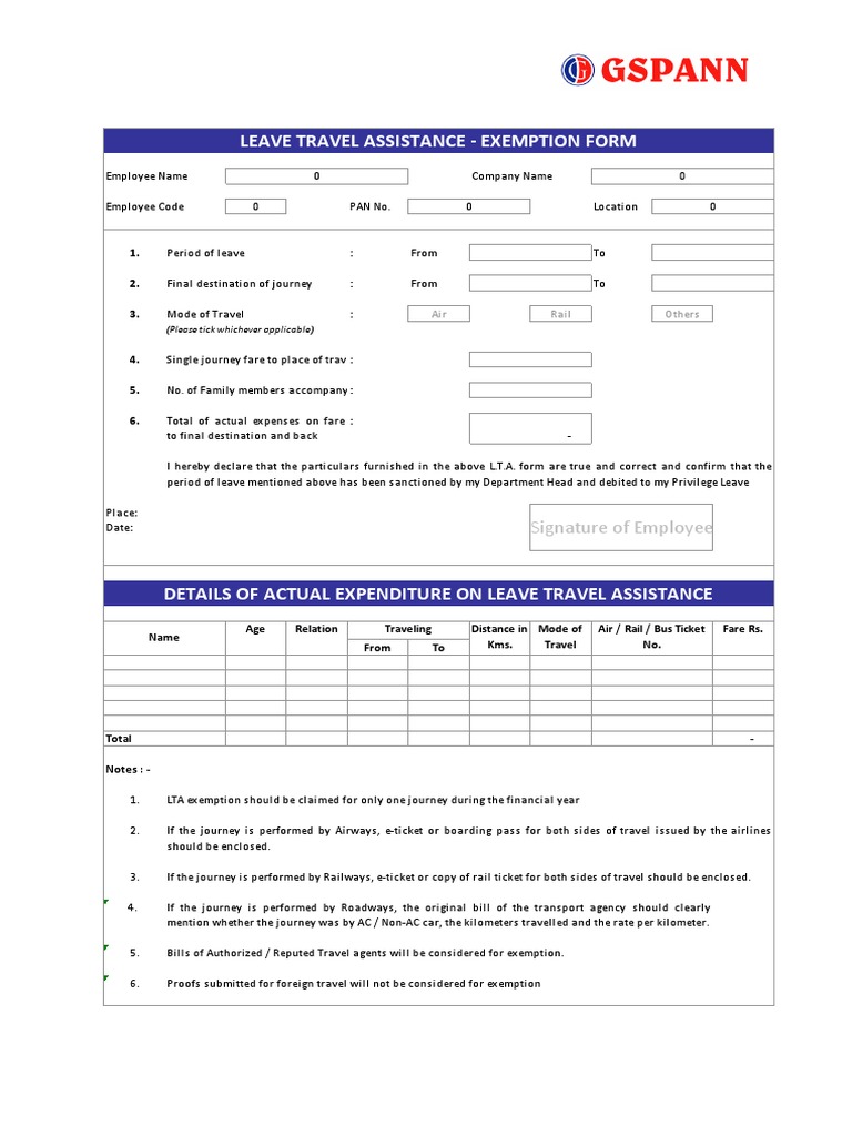 LTA Declaration Form | PDF | Government Finances | Payments