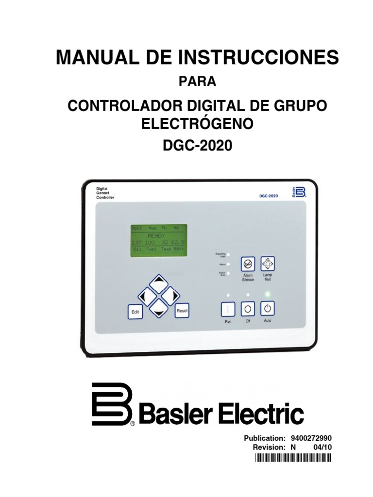 Manual Inst - Genset Controller Dgc-2020 Basler | PDF | Módem | Energia