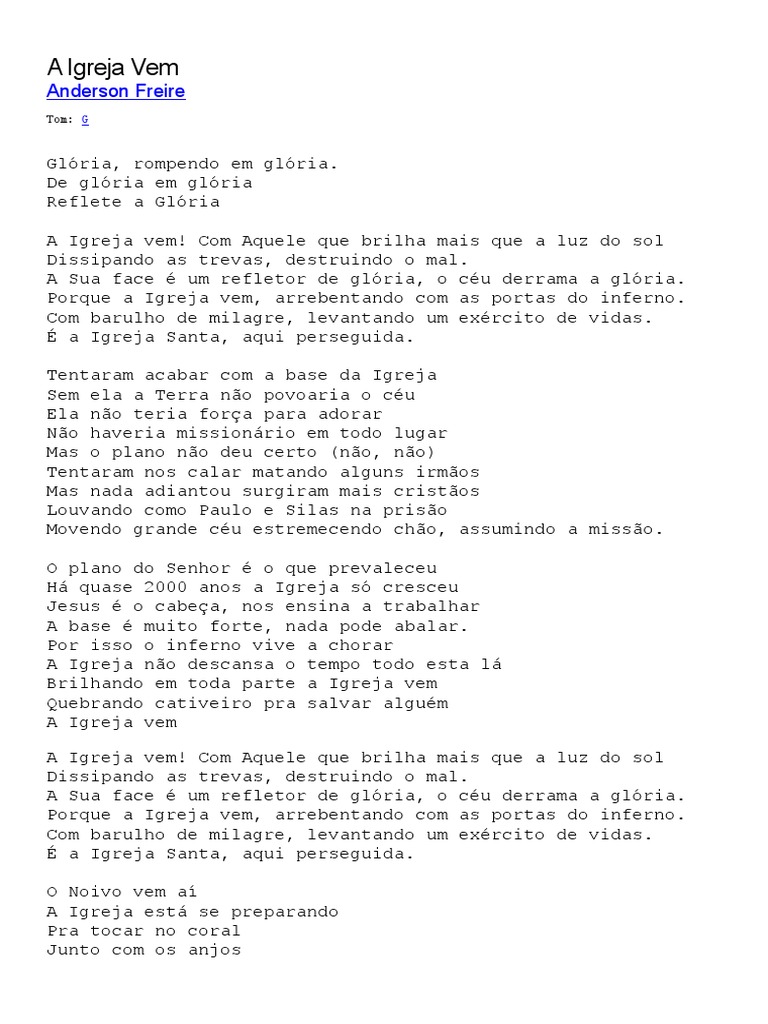 A Igreja Vem - Anderson Freire | PDF