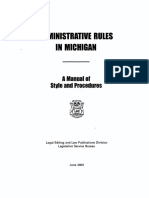 Michigan Administrative Rules LSB Style Guide 381045 7
